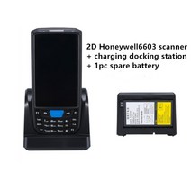 바코드 스캐너 무선 리더기 안드로이드 8.1 pda 1d 2d qr 코드 하니웰 뉴랜드 ip66 와이파이 4g 4.53939 화면 키보드 nfc pda 데이터 터미널 136, 2d 6603 충전기
