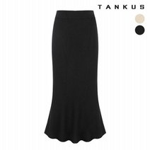 탱커스 여성 머메이드 니트 롱 스커트