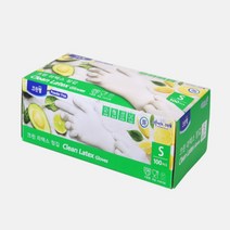 크린랩 크린 천연 라텍스장갑 소(S) 100매, 11개