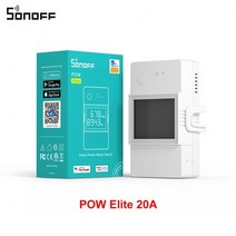 원격스위치 자동스위치 1-10pcs sonoff pow 엘리트 wifi 전원 모니터 16a20a lcd 화면 e-welink app 무선 제어 스마트 홈 오토메이션, 파워320d, 10개