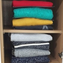 옷정리트레이10개 옷장안수납 옷정리 티셔츠정리함PR