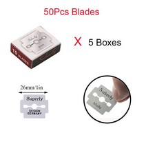 가죽공예공구세트 치즐 목타가죽 스카이빙 도구 가장자리 숱이 칼 트리밍 삽 베벨 러 DIY 공예, 05 50Pc Blades Set