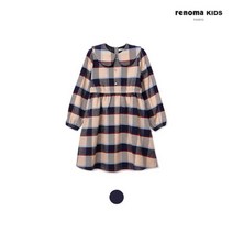 레노마키즈 여아용 체크 빅카라 원피스 R2241O601