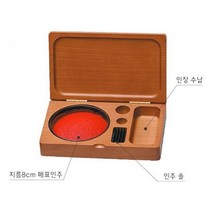 문구용품 (소매)고급 원목인주함 인주함 오래쓰는 매표인주사용, 단품