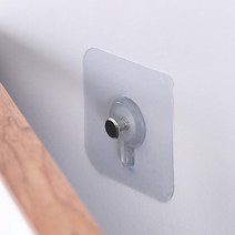 못안박고 투명 나사 후크 접착고리 벽고정 액자 타일 화장실 베란다 선반