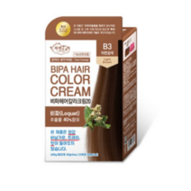자연으로 비파 헤어컬러크림20 염모제, B3 자연갈색, 1개
