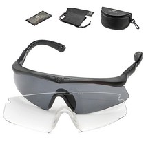 Revision Military Sawfly 택티컬 에센셜 키트 - 블랙 프레임 라지 김 서림 방지 전술 밀리터리 탄도 및 눈 보호 안경 세트 1286936, Large, Black