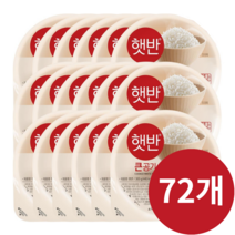 햇반 백미밥, 21.6kg, 1박스