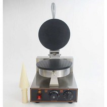 얇은와플 콘과자 아이스크림 크레페 즉석 얇은와플기계, 단일 헤드