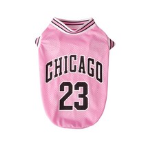 펫보스 강아지 애견 메쉬 유니폼 저지 티셔츠 XS~5XL, 핑크