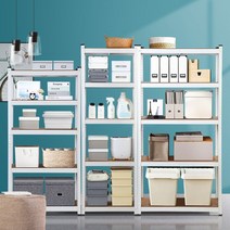 5단 철제선반 무볼트 간편설치 창고 진열 사무용 틈새, 상품선택, 600x300x1800 5단 B