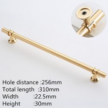 모티스락 티닝도어손잡이 패닉바 컵핸들 독티그리품현대 아연 합금, 23 copper Gold 256mm
