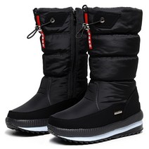 스키화 보드화 스키부츠 2022 Winter Women Snow Boots Waterproof Non-slip Plush Warm Fur Ski Female Ca, 05 장미 빛 레드_05 40