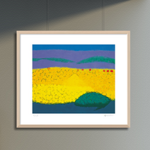 [그림닷컴] 제주생활의 중도 (150 Editions) 이왈종 판화 액자추가가능, (원목)우드블랙