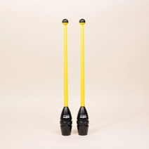 니스포 리듬체조 곤봉 시니어 45cm 블랙&옐로우/성인용 리듬체조 곤봉