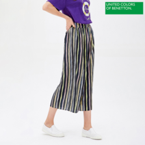 [베네통] 비비드 쉬폰 와이드 팬츠 BAPT07941-MU