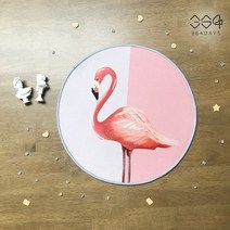 364days 먼지없는 사계절 원형 미니 러그 북유럽감성 미니 카페트 발매트 디자인 일러스트 그림 러그 40cm 10종