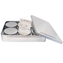 사각 보존식용기 원형 150g 6P 국산 스테인리스 단체급식 어린이집 유치원 학교