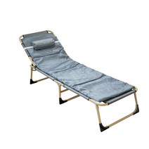 생활살림 접이식 1인용 베드 사무실 캠핑 휴대용 야전 간이침대, 56cm