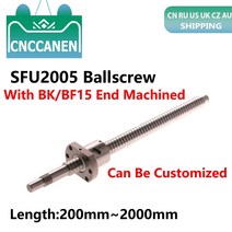 볼 스크류 sfu2005 c7 엔드 가공 300mm 500 550 600 800 1000 1150 1500 2000 mm + rm2005 단일 볼 너트 2005 cnc 용 볼 스크, 1400mm