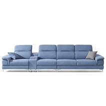 심포니 디자인 레나 아쿠아 스웨이드 소파 3인용 4인용, 01.레나 5~6인+컵홀더 (스카이블루)
