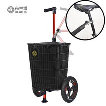 자전거트레일러 소형 캠핑 행거 짐수레 짐받이 트롤러, 승용 버전 단극-쿨(시트 튜브 링크) 나일론 휠