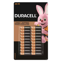 듀라셀 알카라인 AA 건전지, 1개, 40개입