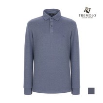 인디안 TREMOLO 소프트 베이직 긴팔 카라 티셔츠_TRBALVZ9106