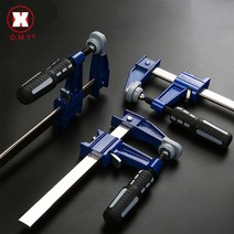 클러치 F 클램프 헤비 듀티 바 클립 퀵 래칫 릴리스 속도 스퀴즈 목재 작업 키트 목공, 협력사, 2pcs 6inch 무작위