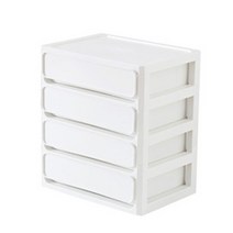 생활살림 수납 정리 데스크 책상 미니 서랍 정리함, 4단