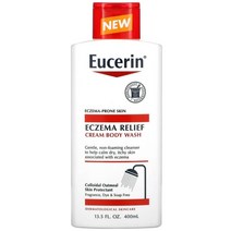 Eucerin (유세린) Eucerin 습진 완화 크림 바디 워시 400ml(13.5fl oz), 4개