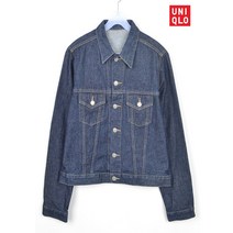 빈티지/ 유니클로 청자켓/여성L/데님/진청/브랜드/1165