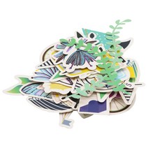 창조적인 경로 인쇄 용지 Diecut 모양 이페메라 호일 디자인 장식 DIY 스크랩북 카드 제작 저널링 32 개
