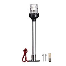 요캉스 요트 카약 보트 부품 LED 해양 네비게이션 라이트 1224V 전체 라운드 조명 고정 마운트 선미 앵커 낚시 폰툰용, [03] 12inch