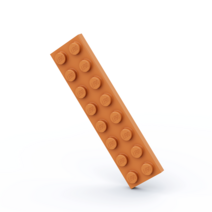 LEGO 레고 3034 2x8 베이직 블럭 부품 파트 브릭 세트, 다크오렌지36개