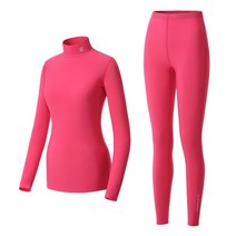 [SET] 애플라인드 여성 웜메이트 기모 내의 상하의 ARMC20180 C.PINK