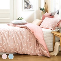 [키즈돔] [침대] 스틱 순면 차렵이불+베개커버 2colors