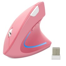 게이밍마우스CHYI 인체 공학적 수직 마우스 2.4G 무선 컴퓨터 게임 마우스 USB 광학 DPI 마우스 오른손 노, 03 Pink Right Hand, 한개옵션1