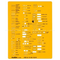 KORING(코링) 템플릿 K-601 (교통사고 조사용 계산척)