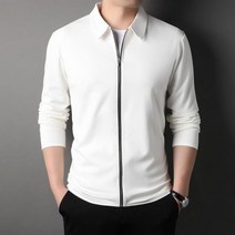 DILEMO-남성 재킷 디자이너 옷깃 캐주얼 지퍼 코트 스타일 단색 남성 의류