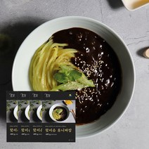 [짱구우동] 핫이슈 유니짜장, 4봉(1840g) 단무지2