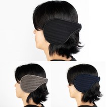 홈바내쓰 겨울 방한 귀마개 3개, 니트블랙+니트그레이+니트네이비