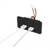 1+1 카라반 캠핑카 매립형 듀얼 USB 충전 포트 4.2A DIY 메타, DIY4.2A듀얼USB포트