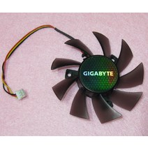 R56b T128015SH 75mm 그래픽/비디오 카드 VGA 쿨러 팬 교체 40mm 12V 0.32A 기가 바이트 GTS450 용 3 선식, 한개옵션0