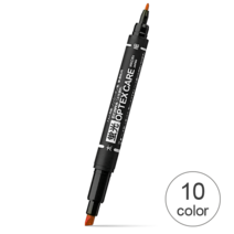 제브라] Optex Care옵텍스 케어형광펜10개입, 1세트, 브라운