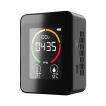 다기능 CO2 미터 온도 습도 센서 실시간 모니터링 분석기 이산화탄소 가스 감지기, [02] Semiconductor Black