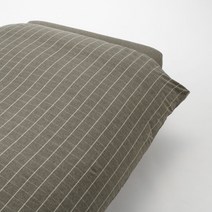 무인양품 MUJI 면 플란넬 이불 커버 A9A4211, 브라운 체크