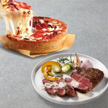 애슐리 트러플크림 수비드 스테이크 2인분＋ 시카고 딥디쉬 피자 1판