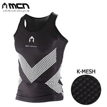 MCN 이너웨어 K매쉬 민소매 롬버스 자전거 런닝 나시