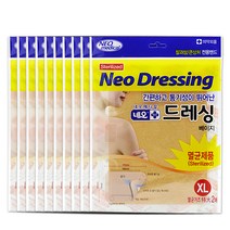 네오드레싱 찰과상 멸균거즈 큰상처 밴드, 10개
